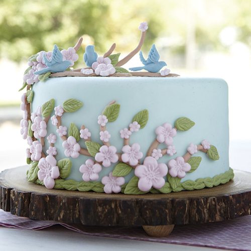Bluebird Fondant Cake