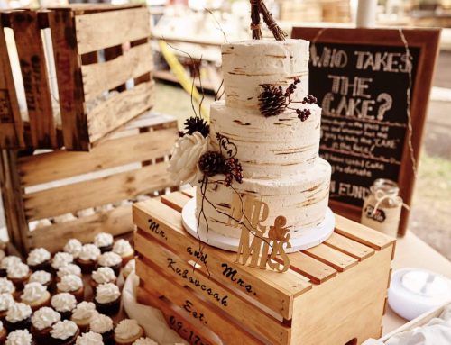 Woods Theme Wedding Cake